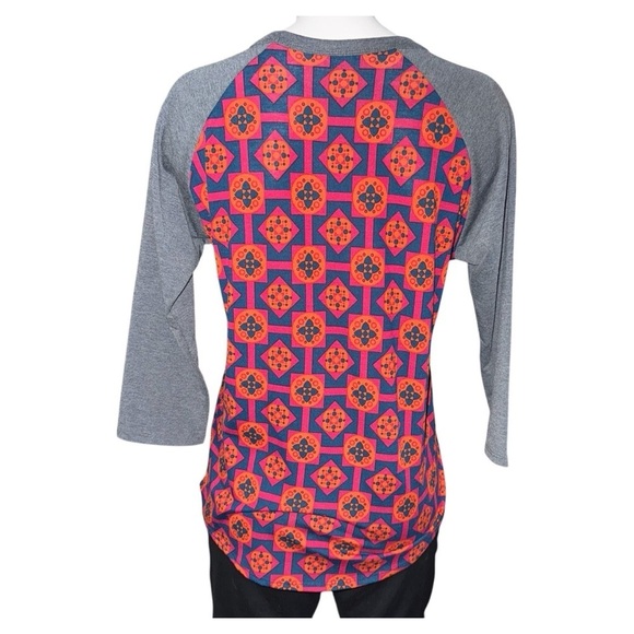 LULAROE WOMENS MEDIUM RANDY GEOMETRIC PRINT T- SHIRT EUC - Picture 3 of 5